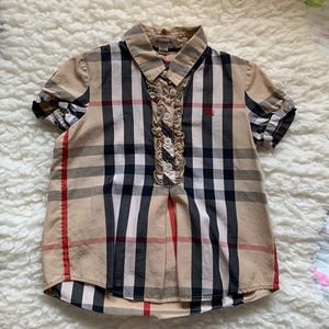 Burberry Toddler Girls Half Buttoned Shirt